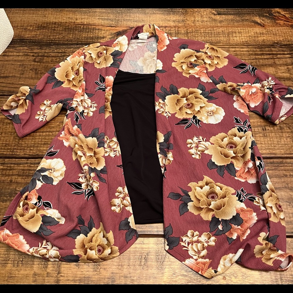 Large Floral top tank top attached